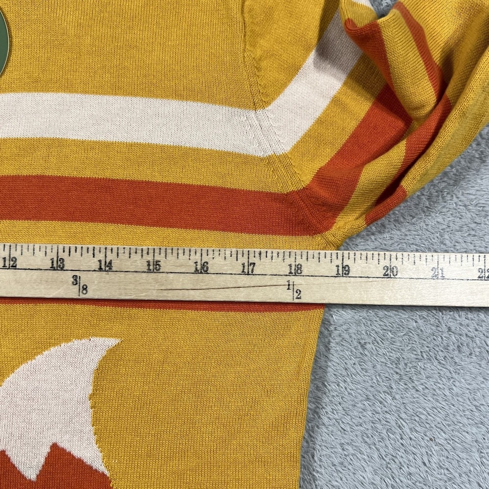 OXKNIT Sweater Womens Large Fox Graphic 60s 70s Retro Crewneck Knit New - Picture 5 of 11